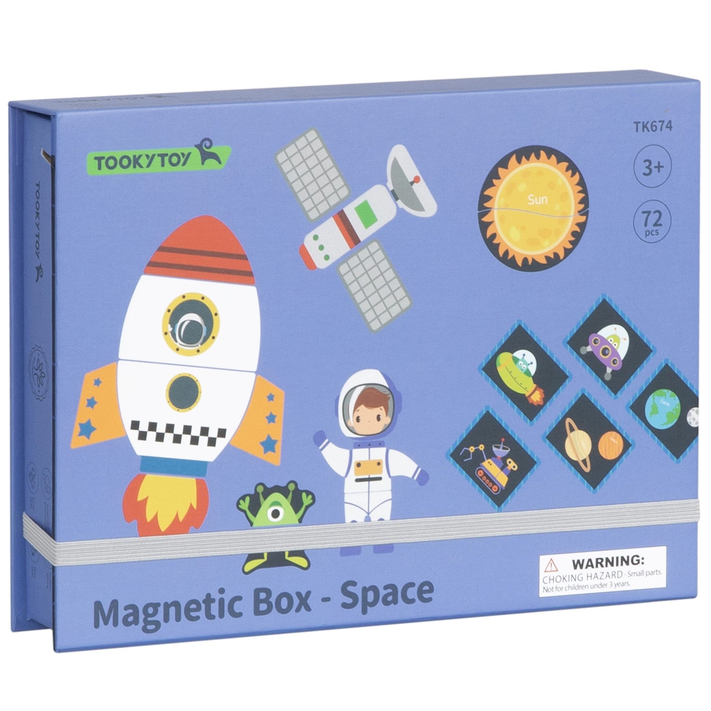 Tooky Toy Magnetinė Dėlionė Kosmosas – 72 Dalių Rinkinys Žaislai Dėlionės