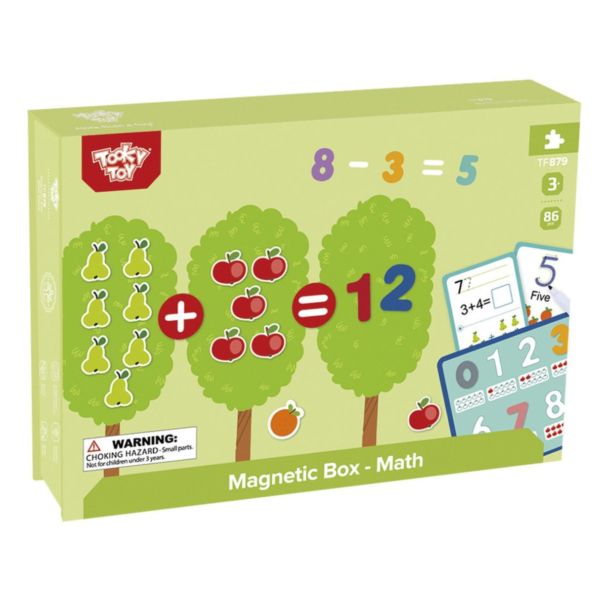 Tooky Toy magnetinė matematikos dėžutė, 86 dalys