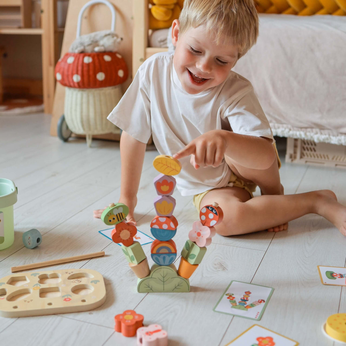 Tooky Toy Montessori dėžutė „Stebuklingas sodas“ 5 viename – prekės nuotrauka 3