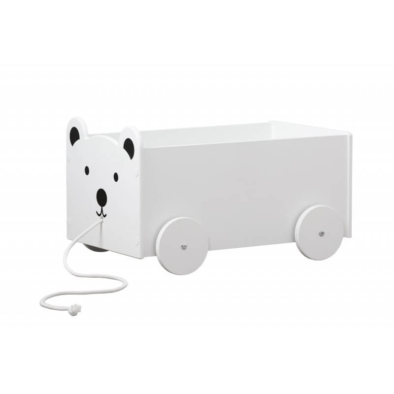 Traukiama Žaislų Dėžė Meškiukas 60 × 35× 30 cm Žaislų Dėžės Ir Lentynos