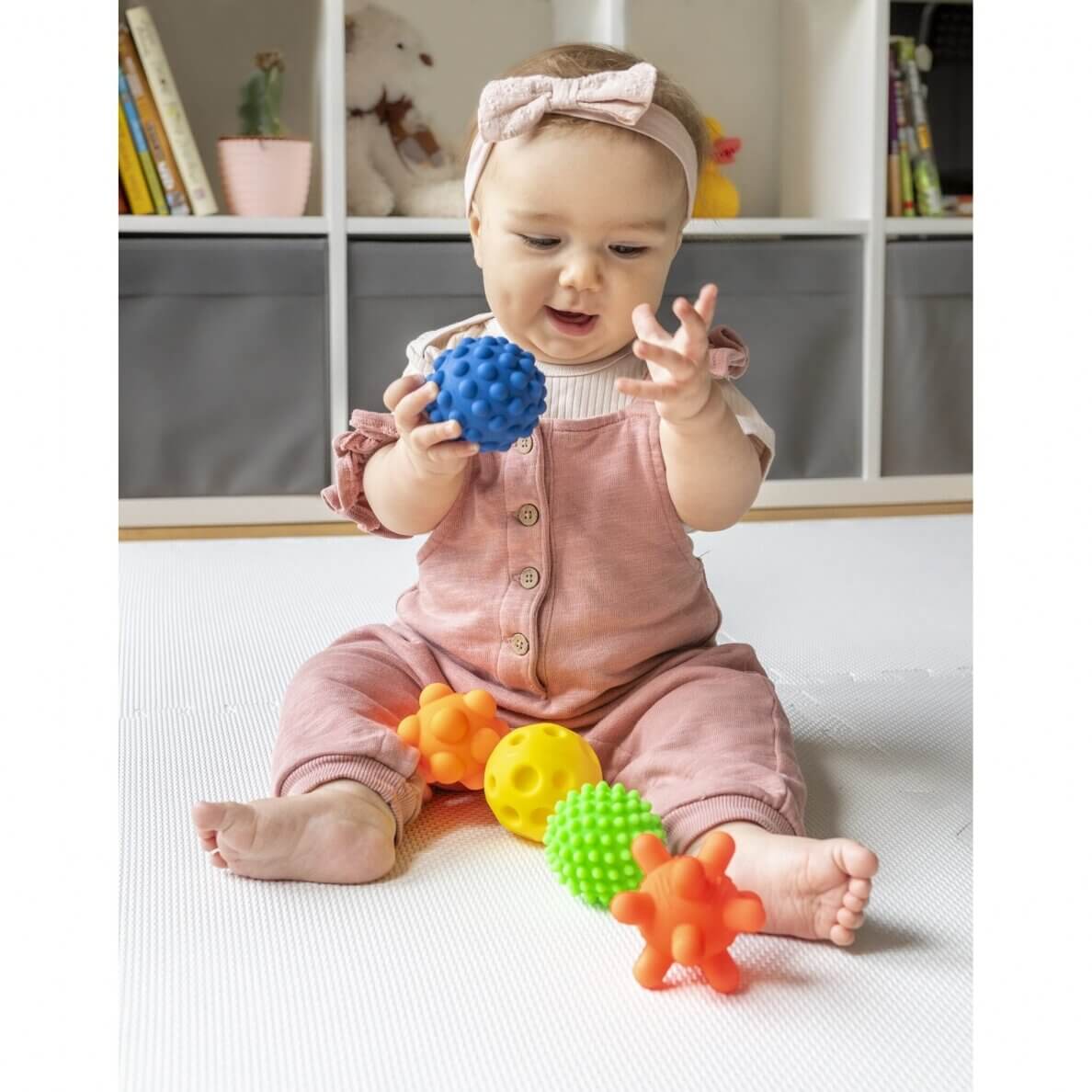 Tullo Žaislas Kūdikiams Sensoriniai Lavinamieji Kamuoliukai Be Skylučių 5vnt Žaislai Kūdikiams Minkštos Kaladėlės