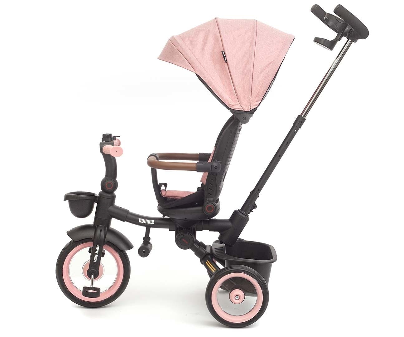 Twinkle 3in1 Augantis Triratukas su Stogeliu ir Stūmimo Rankena 12 Mėn.+ Stumiami Triratukai