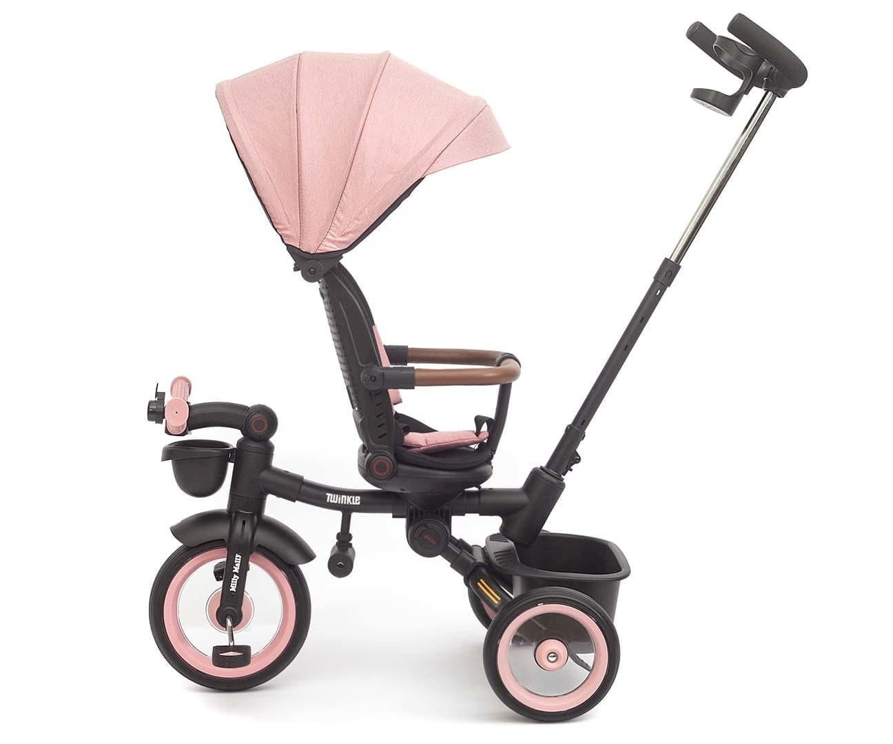 Twinkle 3in1 Augantis Triratukas su Stogeliu ir Stūmimo Rankena 12 Mėn.+ Stumiami Triratukai