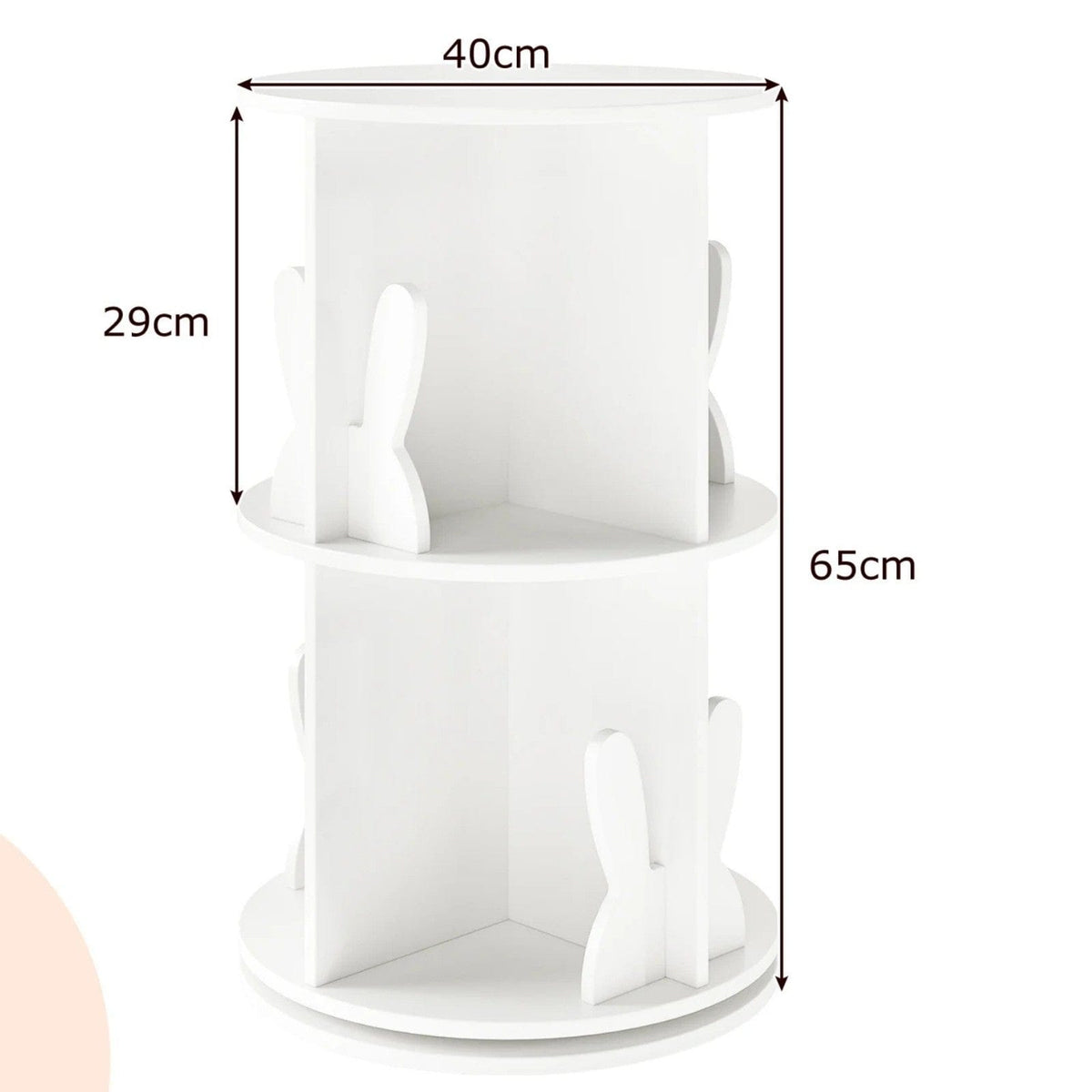 Vaikiška Besisukanti Žaislų Ar Knygų Lentyna Su 8 Skyriais MDF 65 × 40 cm Žaislų Dėžės Ir Lentynos