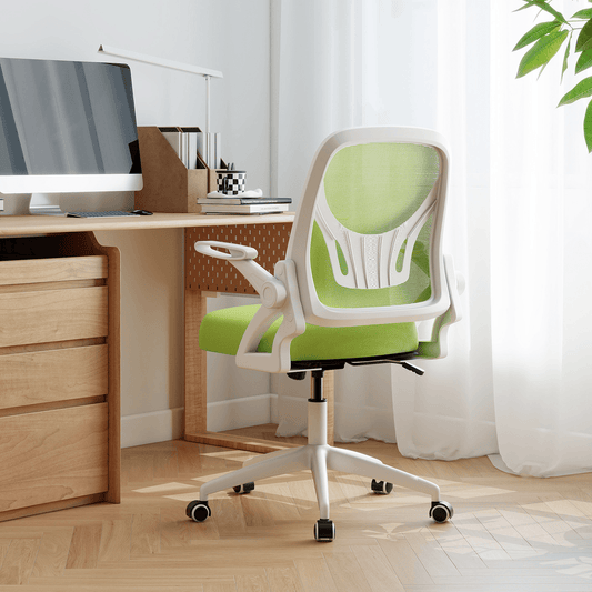 Vaikiška Ergonomiška Kėdė Su Tinkliniu Atlošu, 63 × 63 cm, Žalia Rašomojo Stalo Kėdės