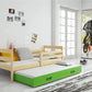 Vaikiška Lova "Erik" Be/Su Stalčiumi/Papildoma Miego Vieta 80 X 190 cm Cribs & Toddler Beds Medžio / Su papildoma vieta miegui / Žalia