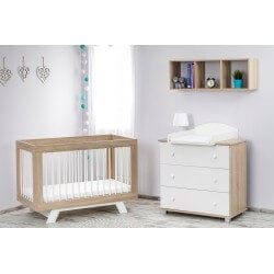 Vaikiška Lovytė "Laura" Balta 120 X 60 cm Cribs & Toddler Beds