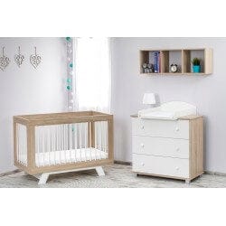 Vaikiška Lovytė "Laura" Ruda 120 X 60 cm Cribs & Toddler Beds