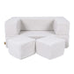 Vaikiška Minkšta Modulinė Sofa-Lova Teddy Bear Cube, 4 Spalvos Modulinės sofos White