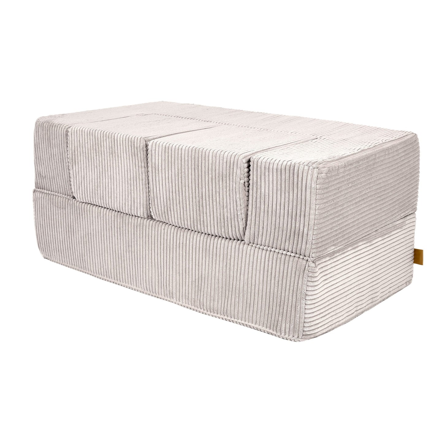 MeowBaby CUBE modulinė sofa-lova – Ekru spalva, vaizdas 4