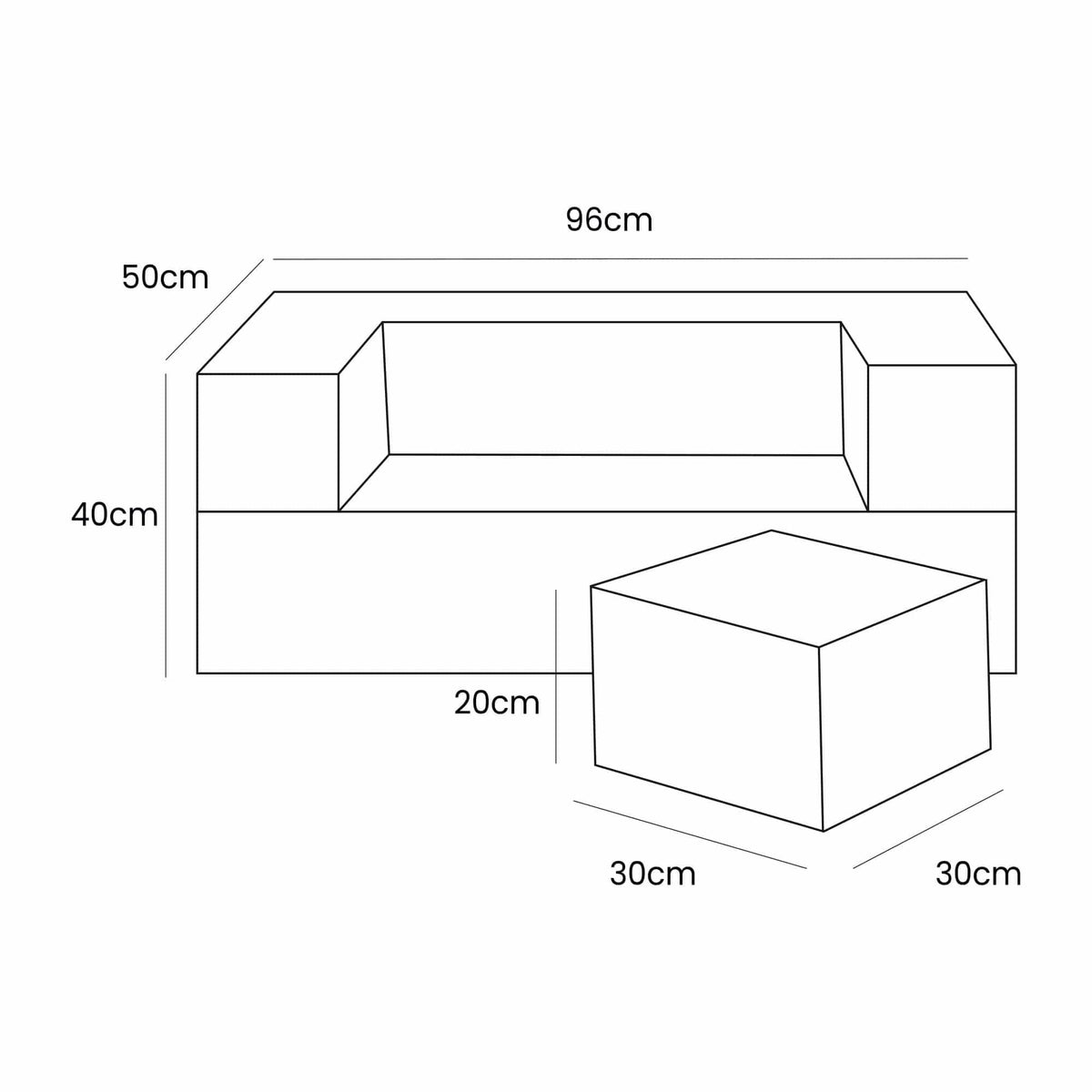 Vaikiška modulinė sofa-lova MeowBaby CUBE, 5 spalvos Modulinės sofos