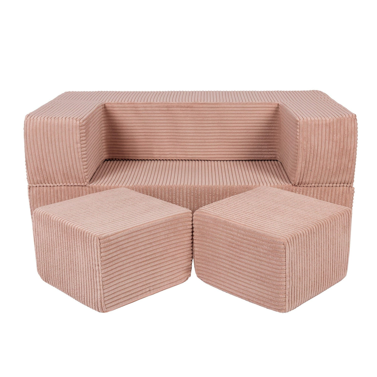 Vaikiška modulinė sofa-lova MeowBaby CUBE, 5 spalvos Modulinės sofos Pudros rožinė
