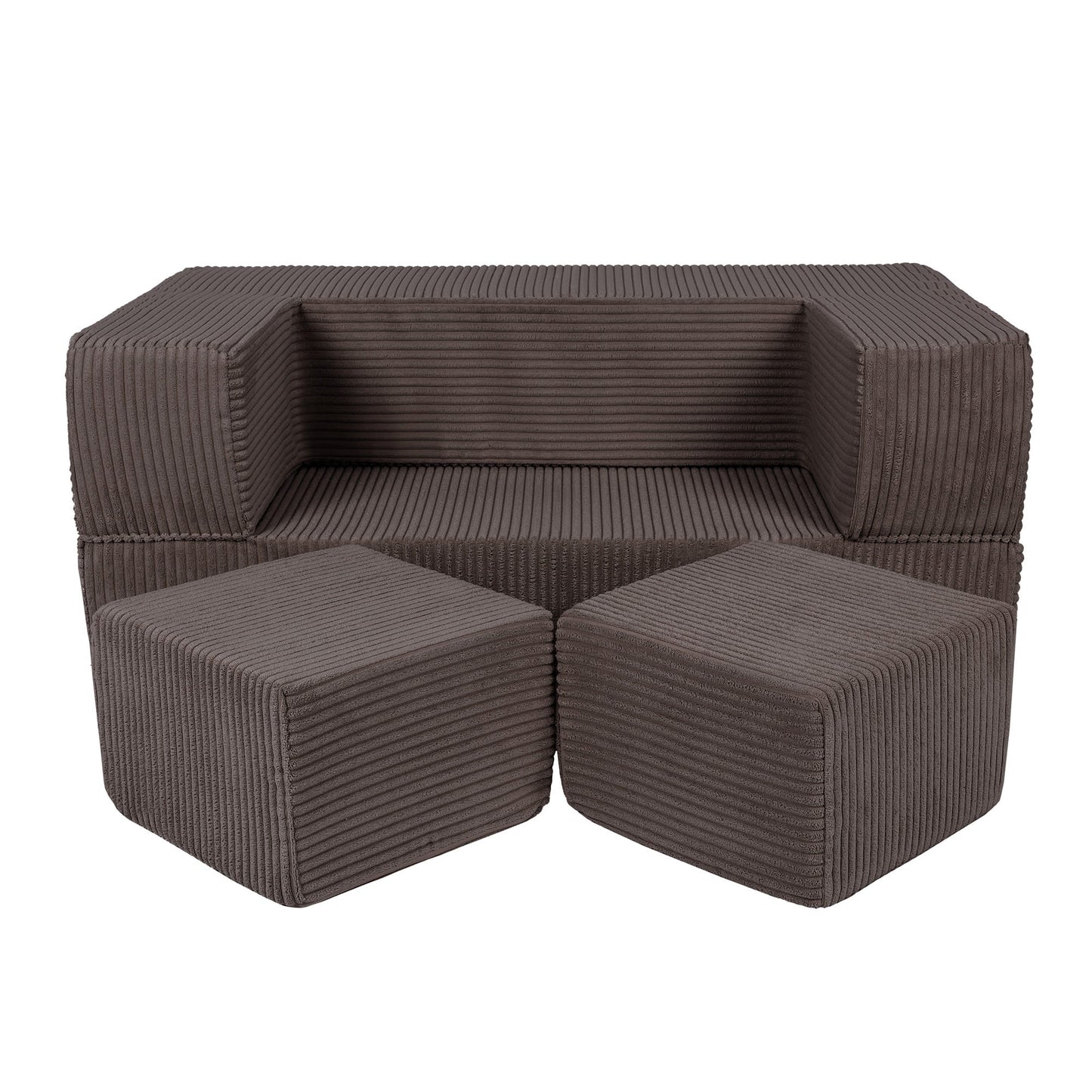 MeowBaby CUBE modulinė sofa-lova – Ruda spalva
