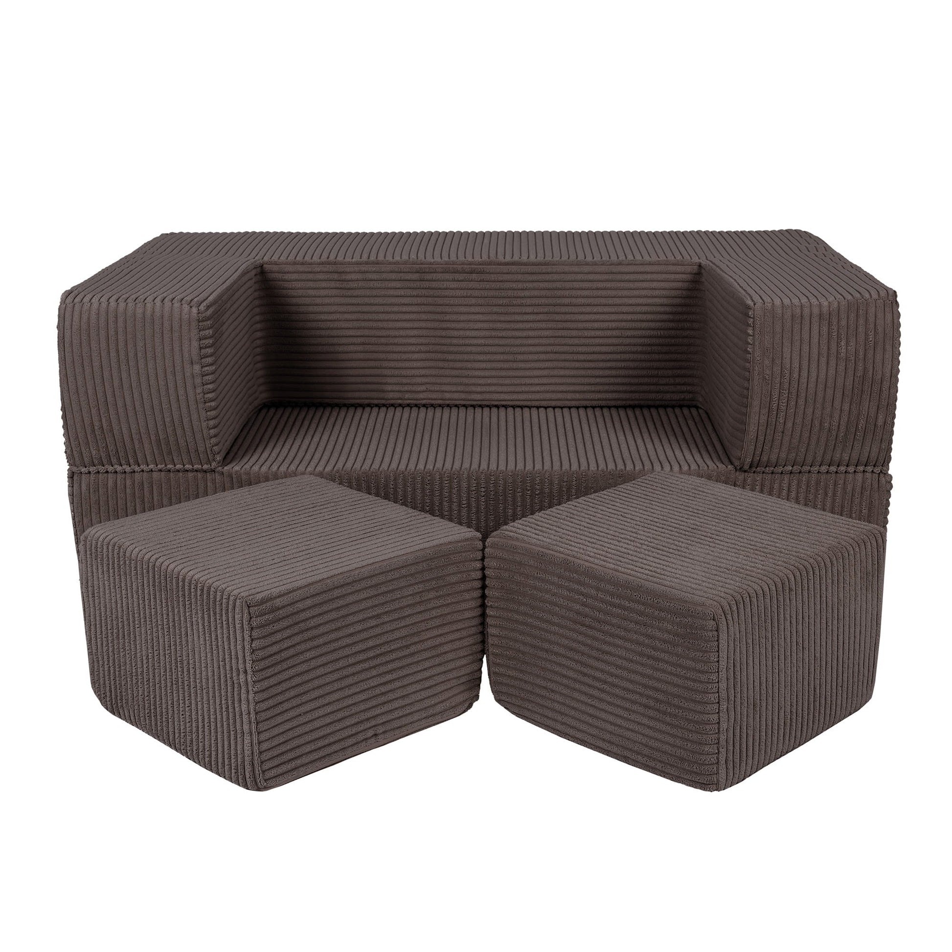 MeowBaby CUBE modulinė sofa-lova – Ruda spalva