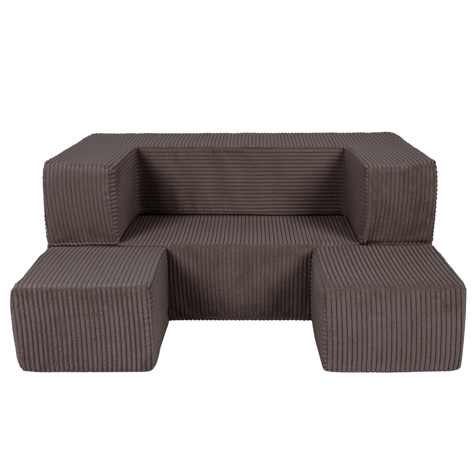 MeowBaby CUBE modulinė sofa-lova – Ruda spalva, vaizdas 5