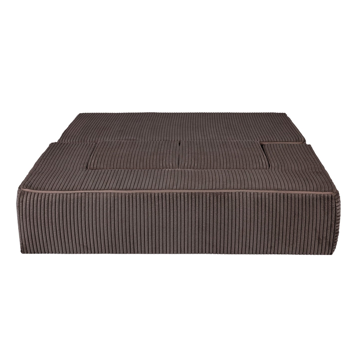 MeowBaby CUBE modulinė sofa-lova – Ruda spalva, vaizdas 6