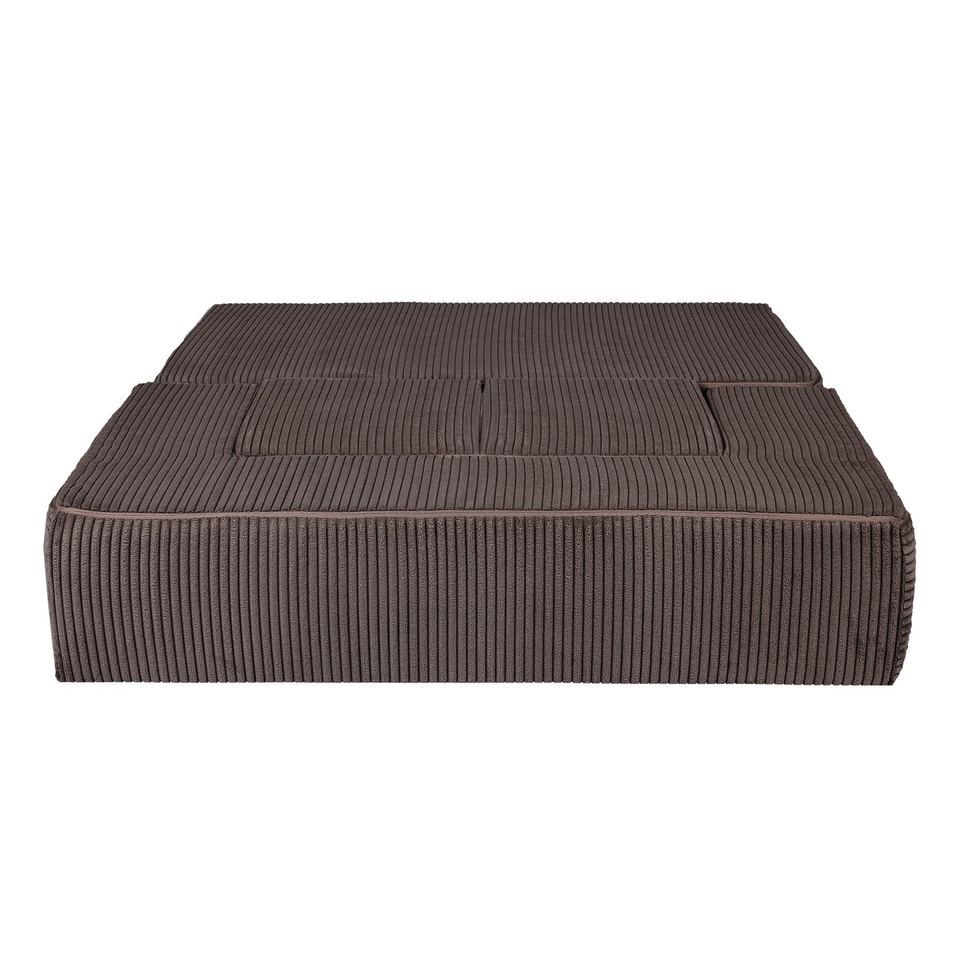 MeowBaby CUBE modulinė sofa-lova – Ruda spalva, vaizdas 6