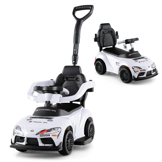 Vaikiška Stumiama Mašinėlė Toyota 2in1, Balta Stumiamos Mašinėlės Vaikams