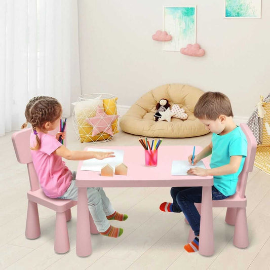 Vaikiškas Komplektas Staliukas ir 2 kėdėmis 76,5 x 54,5 x 49,5 cm Staliukai Kėdutės