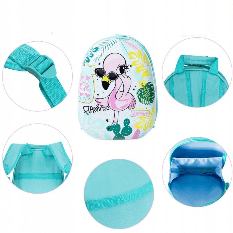 Vaikiškas Lagaminas Su Kuprine Kelioninis Rinkinys, Flamingas Lagaminai Vaikams