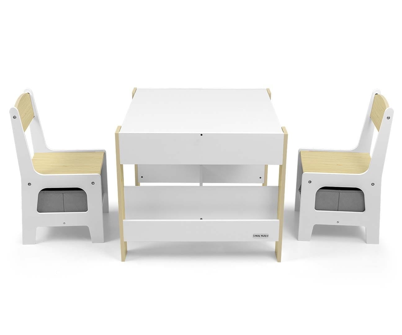 Vaikiškas Stalas SVEN Su Dvipuse Piešimo Lenta Ir Daiktadėžėmis Staliukai Kėdutės