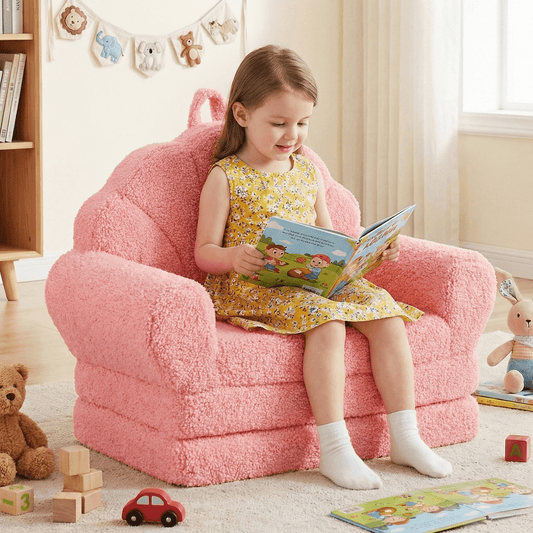 Vaikiškas Transformuojamas Fotelis-Lova Rožinis 58 x 35 x 47 cm Vaikiški Foteliukai ir Pufai