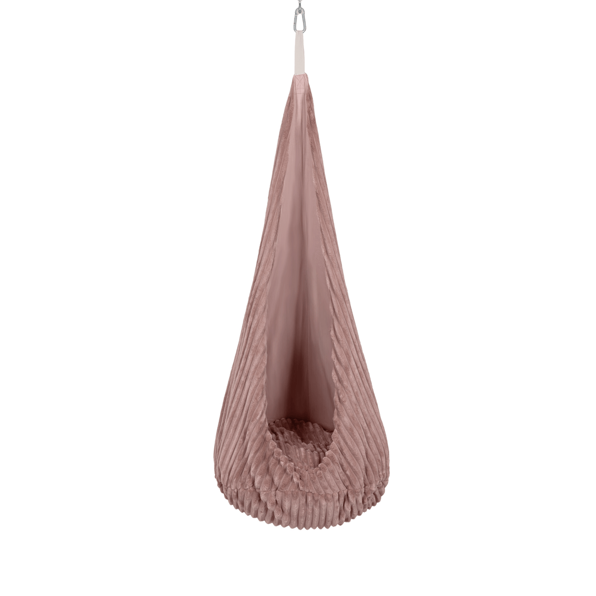 Vaikiškos kokono sūpynės MeowBaby CHURROS, 8 spalvos Sūpynės ir Žaidimų Aikštelės Rubino rožinė