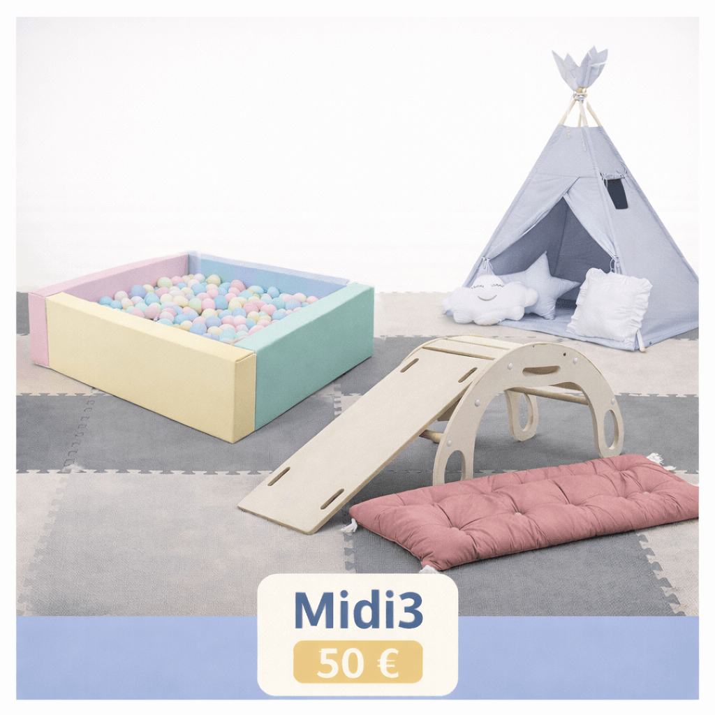 Vaikų Žaidimų Aikštelių Nuoma Klaipėdoje Rinkiniai nuomai Mini Midi3 / Be dviratuko