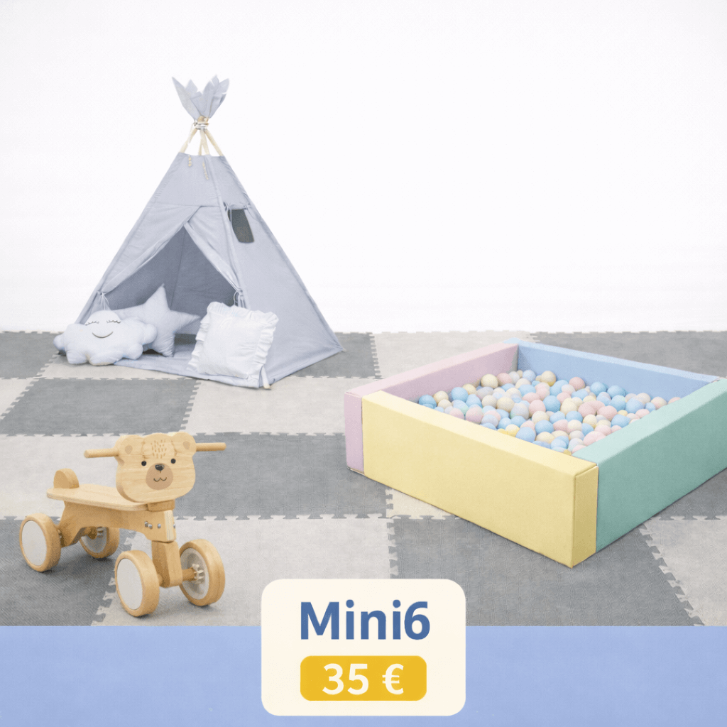 Vaikų Žaidimų Aikštelių Nuoma Klaipėdoje Rinkiniai nuomai Mini Mini6 / Su dviratuku