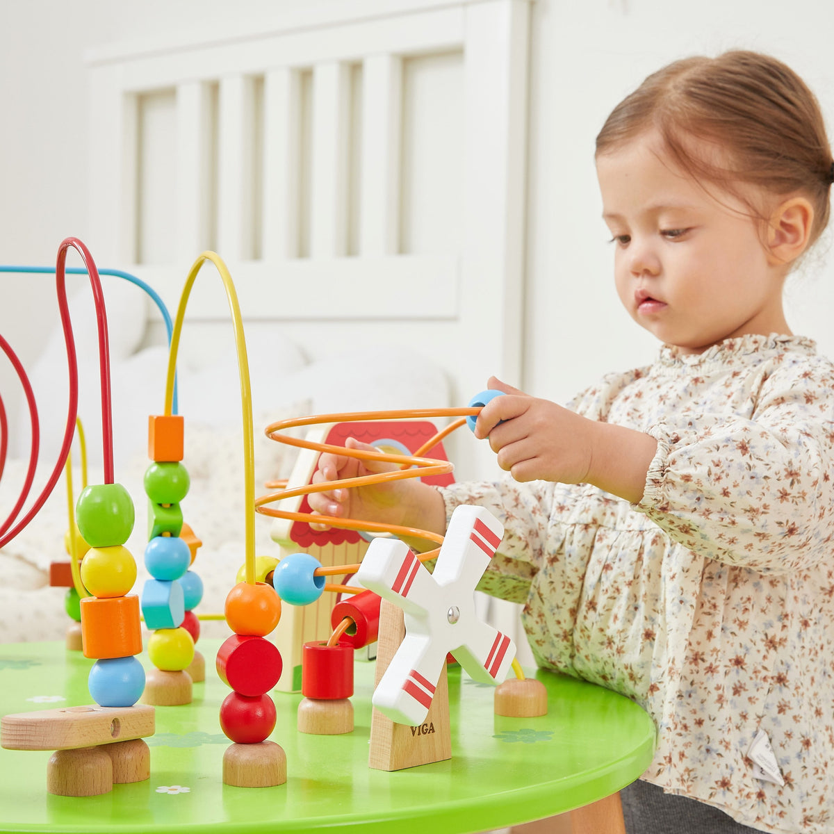 Viga didelis medinis sensorinis Montessori veiklos stalas – 2