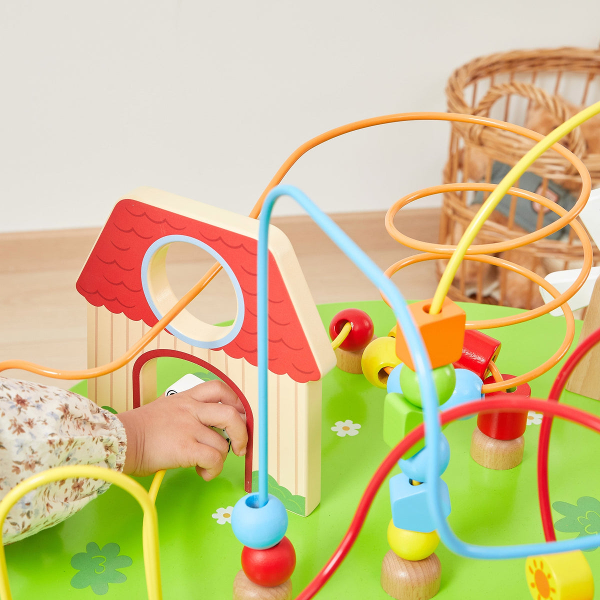Viga didelis medinis sensorinis Montessori veiklos stalas – 4