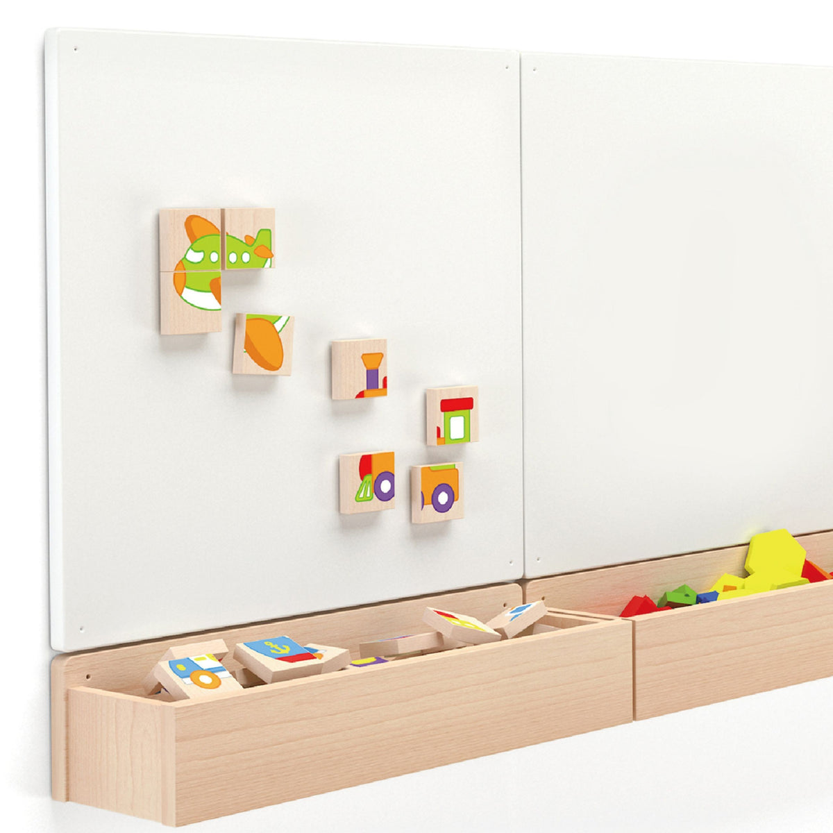 Viga Montessori magnetinė transporto priemonių dėlionė – vaizdas 4