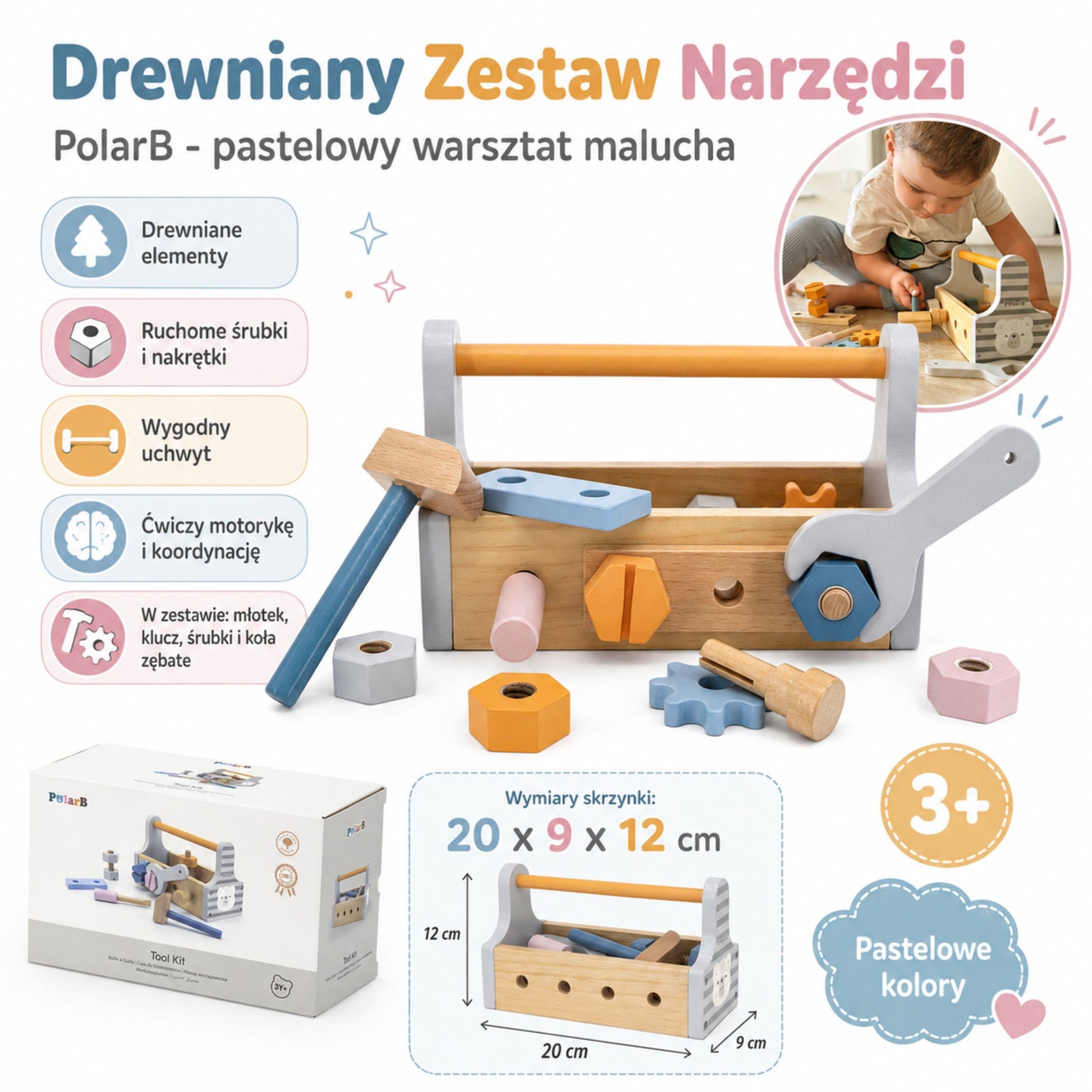 Viga PolarB Medinė Įrankių Dėžė – nuotrauka 22