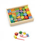 Viga Žaislas Vaikams Mediniai Veriami Kubeliai 3+ 58505 Žaislai Kūdikiams Rūšiuokliai