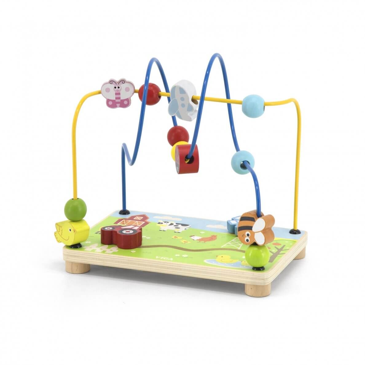 Viga Žaislas Vaikams Medinis Labirintas Ūkis 12M+ 44561 Žaislai Magnetiniai