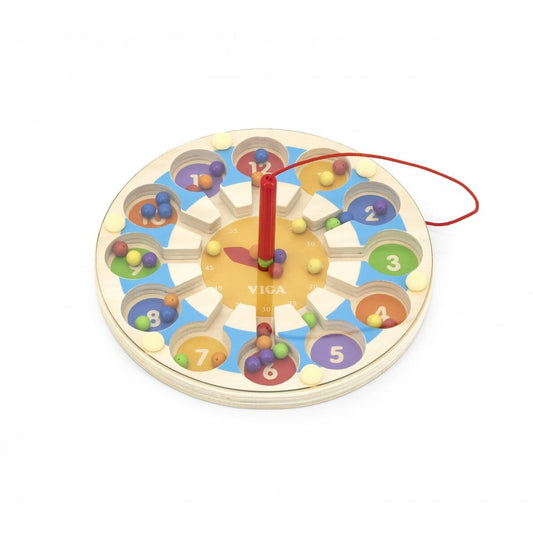 Viga Žaislas Vaikams Medinis Magnetinis Labirintas Laikrodis 18m+ Žaislai Kūdikiams Rūšiuokliai
