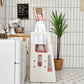 Virtuvės Pagalbininkas Reguliuojama Mažylių Platforma Kopėčios Su Kėde Rožinė Montessori bokštelis
