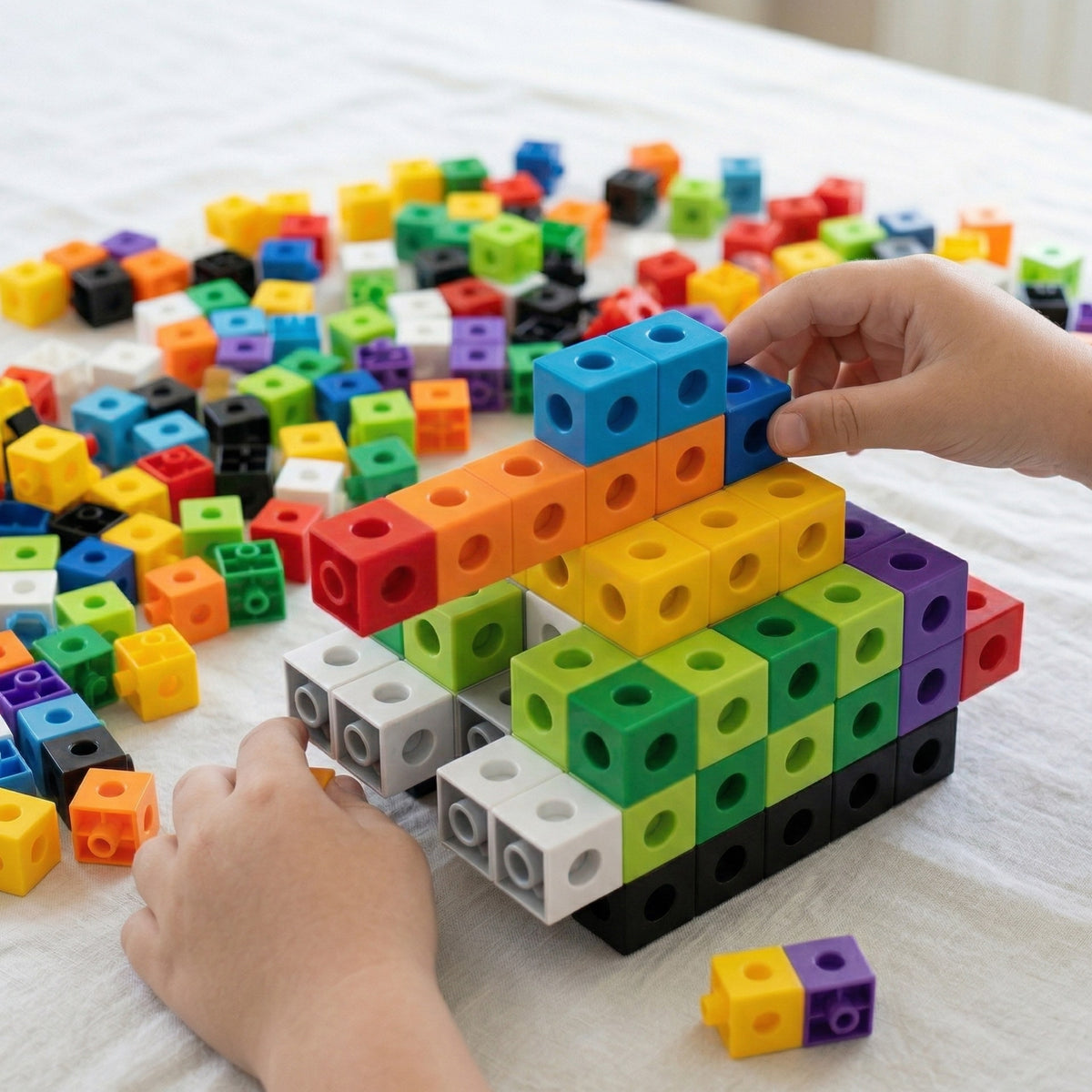 Woopie 3D jungiamų kubelių konstruktorius, 150 dalių – nuotrauka 2
