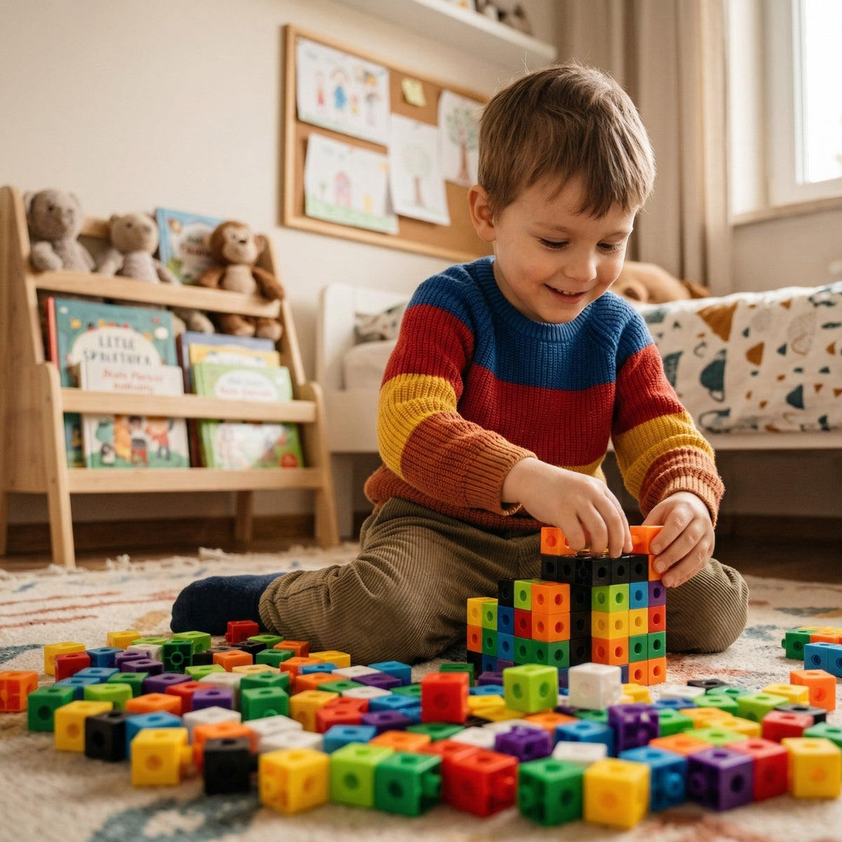Woopie 3D jungiamų kubelių konstruktorius, 150 dalių – nuotrauka 3