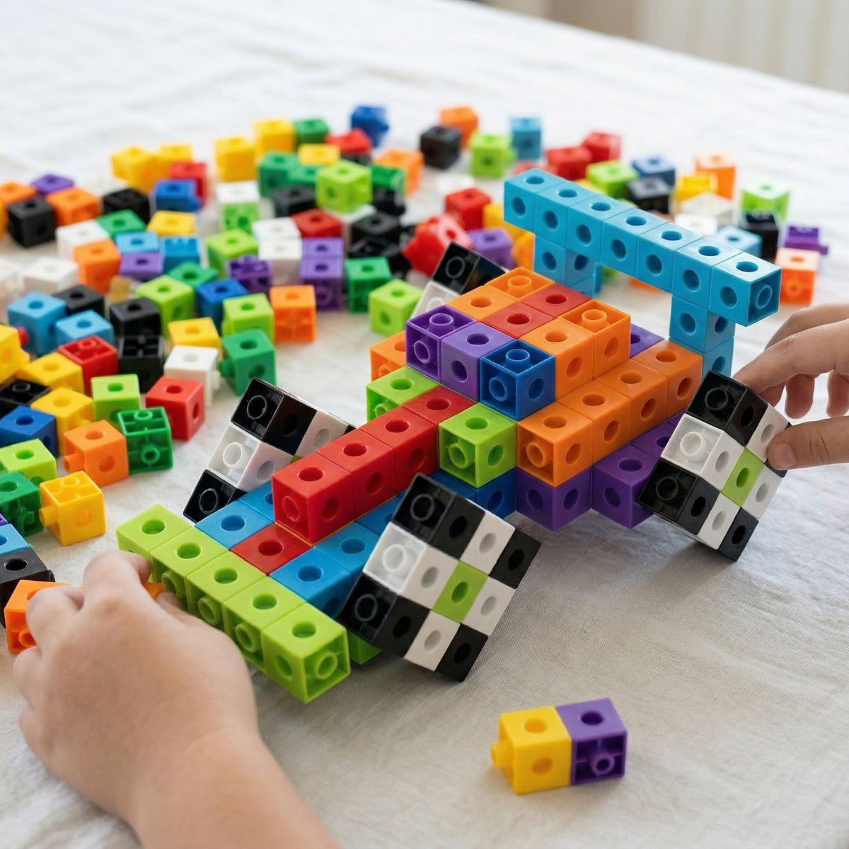 Woopie 3D jungiamų kubelių konstruktorius, 150 dalių – nuotrauka 4
