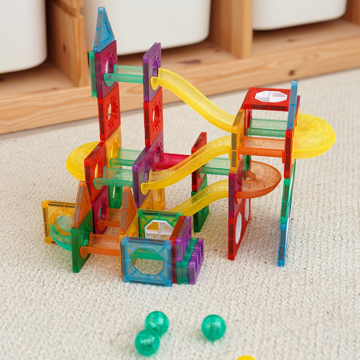 Woopie 3D magnetinė kamuoliukų trasa, 105 dalys – nuotrauka 11