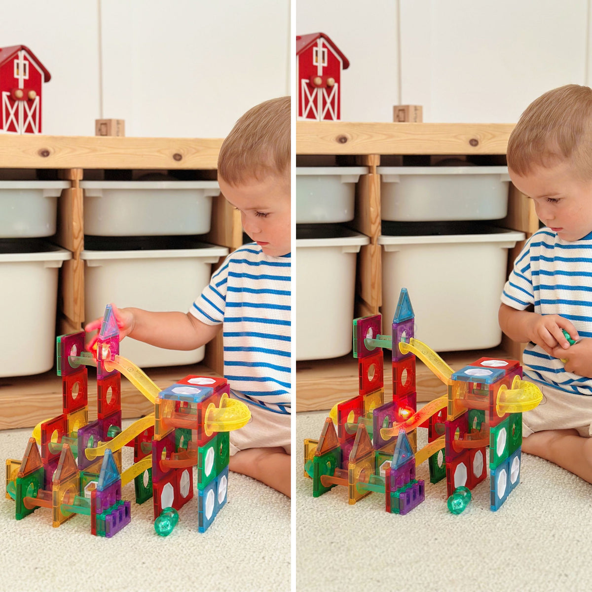 Woopie 3D magnetinė kamuoliukų trasa, 105 dalys – nuotrauka 6