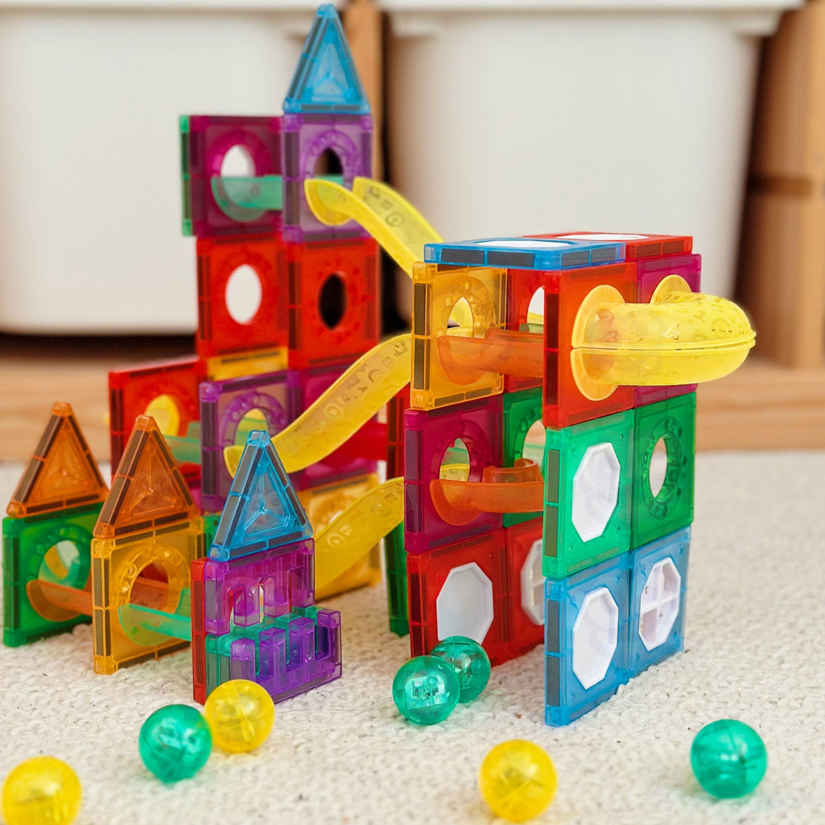 Woopie 3D magnetinė kamuoliukų trasa, 105 dalys – nuotrauka 7