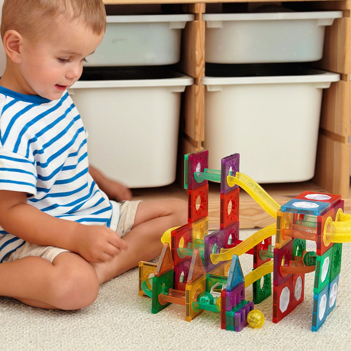 Woopie 3D magnetinė kamuoliukų trasa, 105 dalys – nuotrauka 9