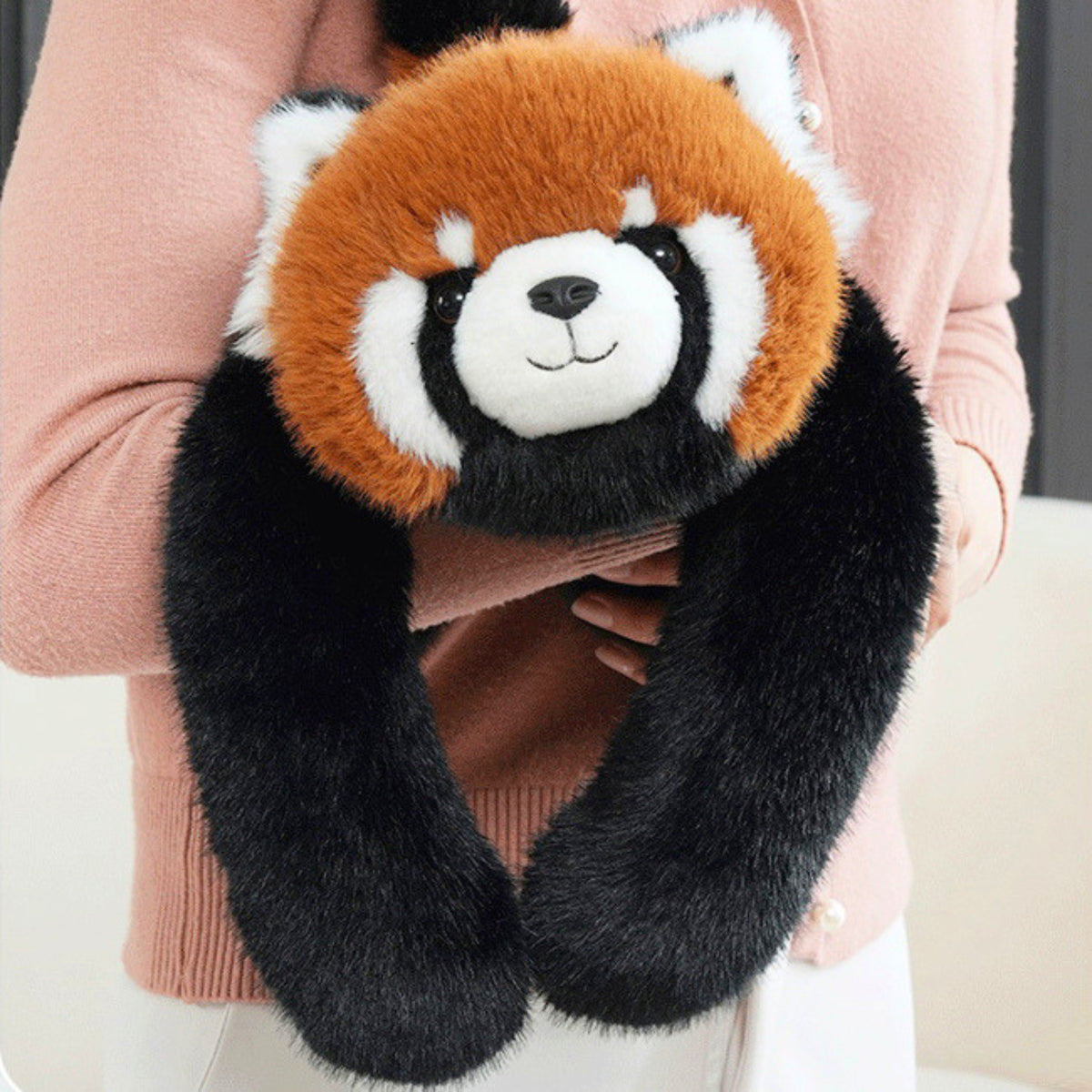 Woopie pliušinis žaislas su svoriu 2,5 kg – raudonoji panda, detalės