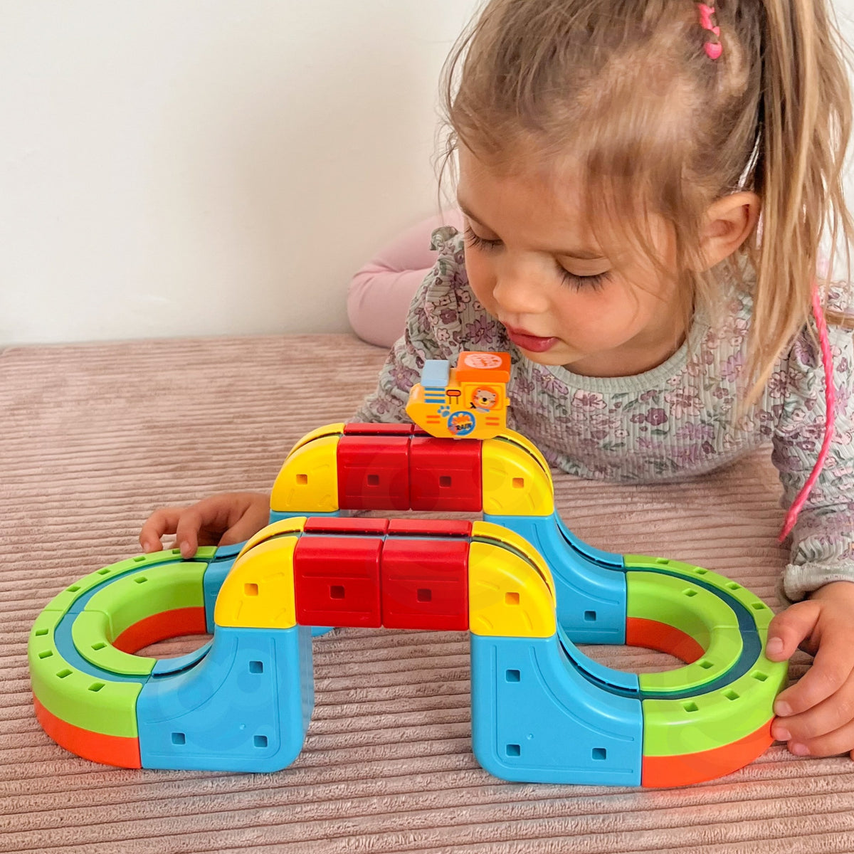 Woopie magnetinė traukinio trasa 58465 – žaidimo pavyzdys