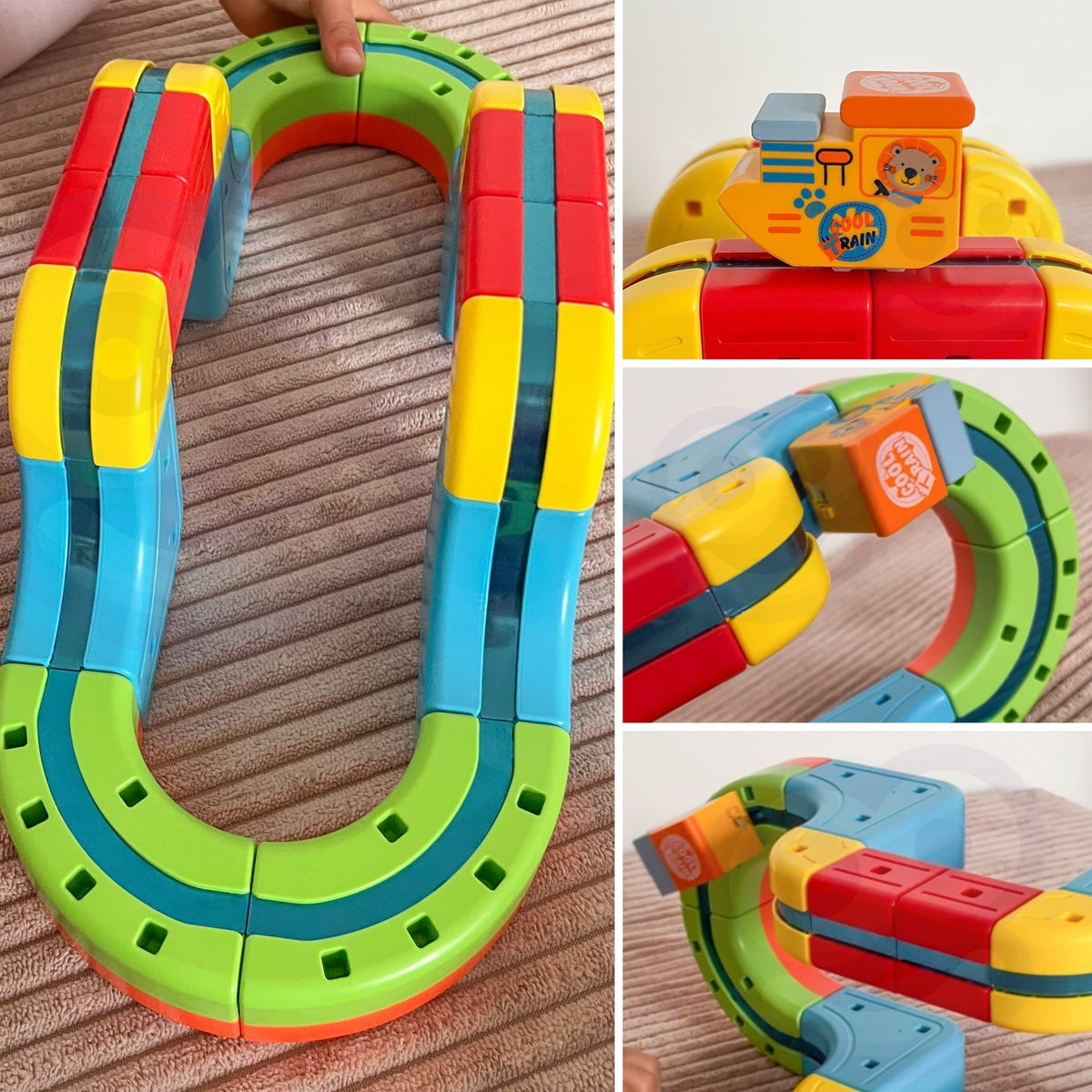 Woopie magnetinė traukinio trasa 58465 – trasos detalės