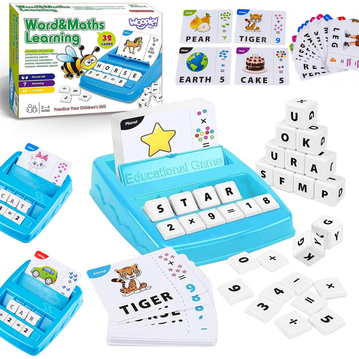 Woopie anglų kalbos ir matematikos mokomasis žaidimas – nuotrauka 1