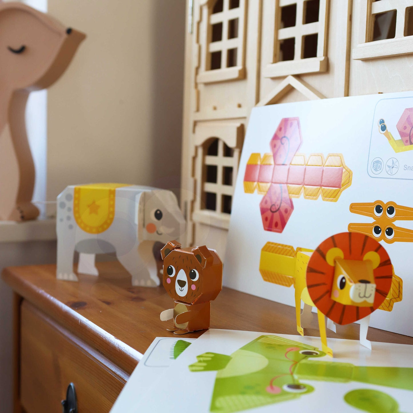 Woopie Art&Fun 3D origami gyvūnų rinkinys – nuotrauka 7