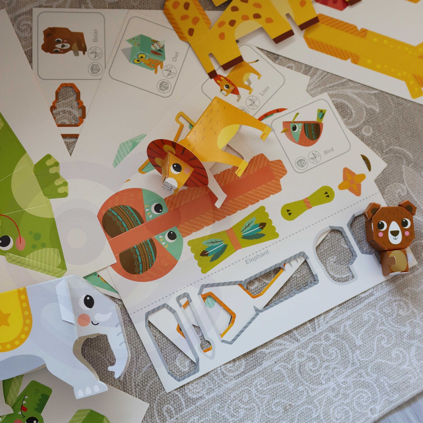 Woopie Art&Fun 3D origami gyvūnų rinkinys – nuotrauka 8